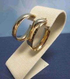 Large Gold Hoop Earrings